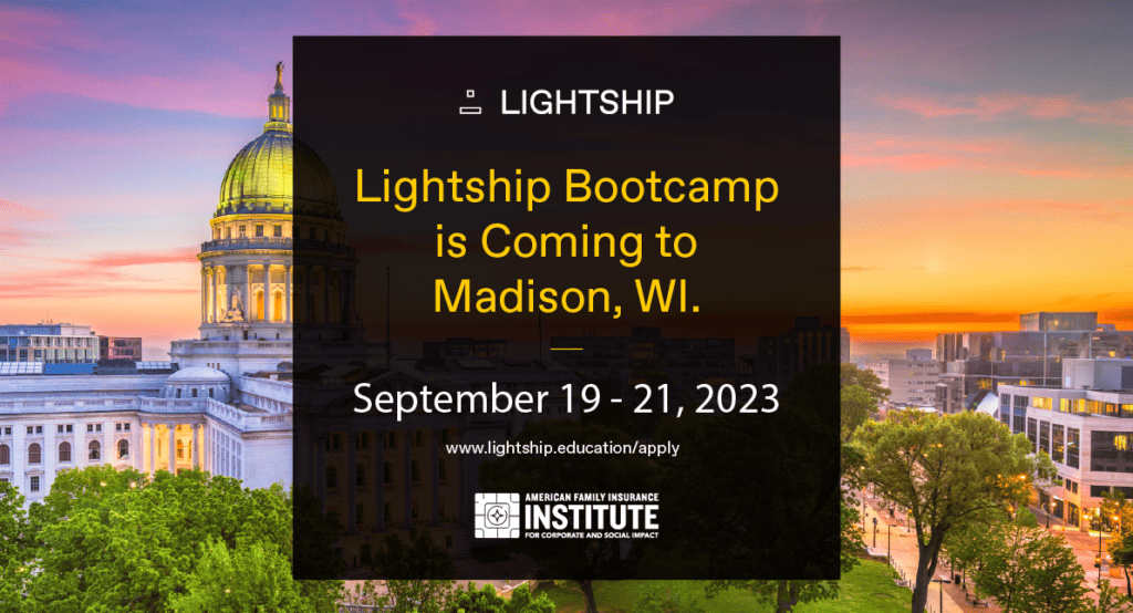 Lightship Bootcamp is coming to Madison, WI. September 19-21, 2023. 